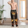 thumbnail image 2 of Sikiie Cool Black Eagle Mens Pajama Pants Sleep & Lounge Pants, PJ Bottoms With elastic waistb and Pockets X-Large, 2 of 6
