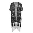 thumbnail image 2 of SCRAWLGOD Piano Music Notes Print Womens Swimsuit Cover Up Skull Print Long Flowy Swimsuit Coverup Lightweight Soft Beach Cover Up for Pool Party, 2 of 6
