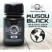 Musou Black Water-based Acrylic Paint - 100ml - Made in Japan - Blackest Black in the World