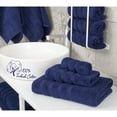 thumbnail image 2 of American Soft Linen Luxury 3 Piece Towel Set, 100% Cotton Turkish Towels for Bathroom, Navy Blue, 2 of 6