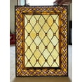 thumbnail image 3 of Sunset Stained Glass Window Panel, Amber, 3 of 5