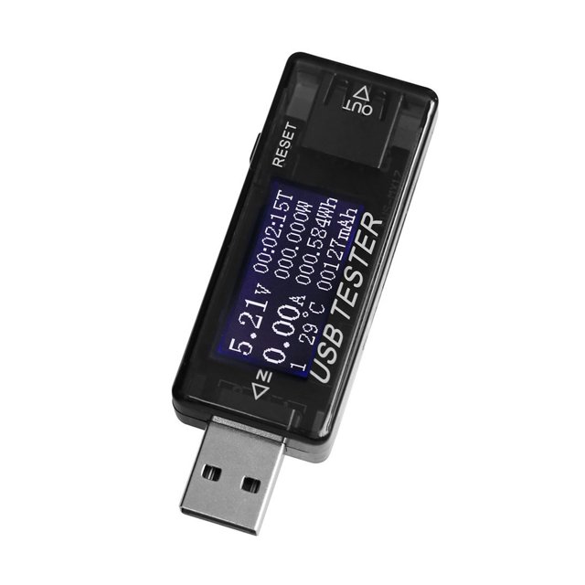 Testeur de Charge et de Tension Double USB 10VA, Chargeur Ampèremètre Robuste, Précision de Mesure Améliorée
