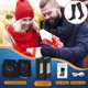 thumbnail image 2 of Black Calcetines calentados eléctricos térmicos USB al aire libre de invierno para mujeres hombres deportes al aire libre, 2 of 5