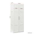 thumbnail image 4 of 70" Tall Pantry Cabinet, Wood Closet with 2 Doors and 3 Shelves, Modern Kitchen Storage with Adjustable Shelves, Space Saving Cupboard for Bathroom, 4 of 9