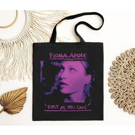 vintage Fiona Apple Exclusive Tote Bag - Alternative Music Merch - Printed Music Apparel Gift - Fast As You Can Album -TH22864