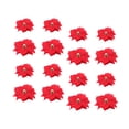 thumbnail image 6 of FRCOLOR 20 Pcs Christmas Decorations For Tree Red Flower Ornaments Non Woven Fabric For General Users, 6 of 8