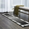 thumbnail image 6 of Home Dynamix Premium Rizzy Contemporary Abstract Border Runner Area Rug, Black/Grey, 1'9"x7'2", 6 of 6