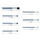 thumbnail image 2 of Juego de 10 brochas de maquillaje con degradado azul y negro de Professional Beauty Tools con estuche de transporte, 2 of 5