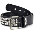 thumbnail image 3 of Studded Belt, Metal Punk Rock Rivet Belt with Bright Pyramid Studded for Women Men, 3 of 7