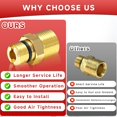thumbnail image 4 of czcpp-Water Outlet Fitting for Gas Powered Pressure Washer Pumps, M22 Male to 3/8" Male Adapter, Replacement for Simpson Cleaning 7106686, Gold, 2 Pack, 4 of 4
