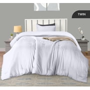 Twin Comforter Set 2 Piece White by Utopia Bedding, Comforters Twin Size, Bedding Comforters Sets, Down Alternative Soft Bed Set, 1 Comforter (64 x 88 inches) 1 Pillow Shams (20 x 26 inches)