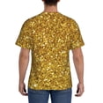 thumbnail image 2 of Rocae Gold Glitter for Men's Moisture-Wicking Crew Tee - T-Shirt for Sports, Outdoor Activities, and Casual WearLarge, 2 of 9