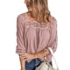 thumbnail image 3 of Camiseta de encaje de crochet para mujer, camisetas de encaje de crochet de verano con cuello cuadrado de encaje para mujer, camisetas de verano para mujer de primera calidad, 3 of 5