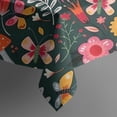 thumbnail image 5 of Pioneer Flower Floral Print Pattern Square Tablecloth,Waterproof Square Table Cover,Wipeable Spillproof Washable Table Cover for Home Kitchen Party Decor 42"X42"(107x107cm), 5 of 6