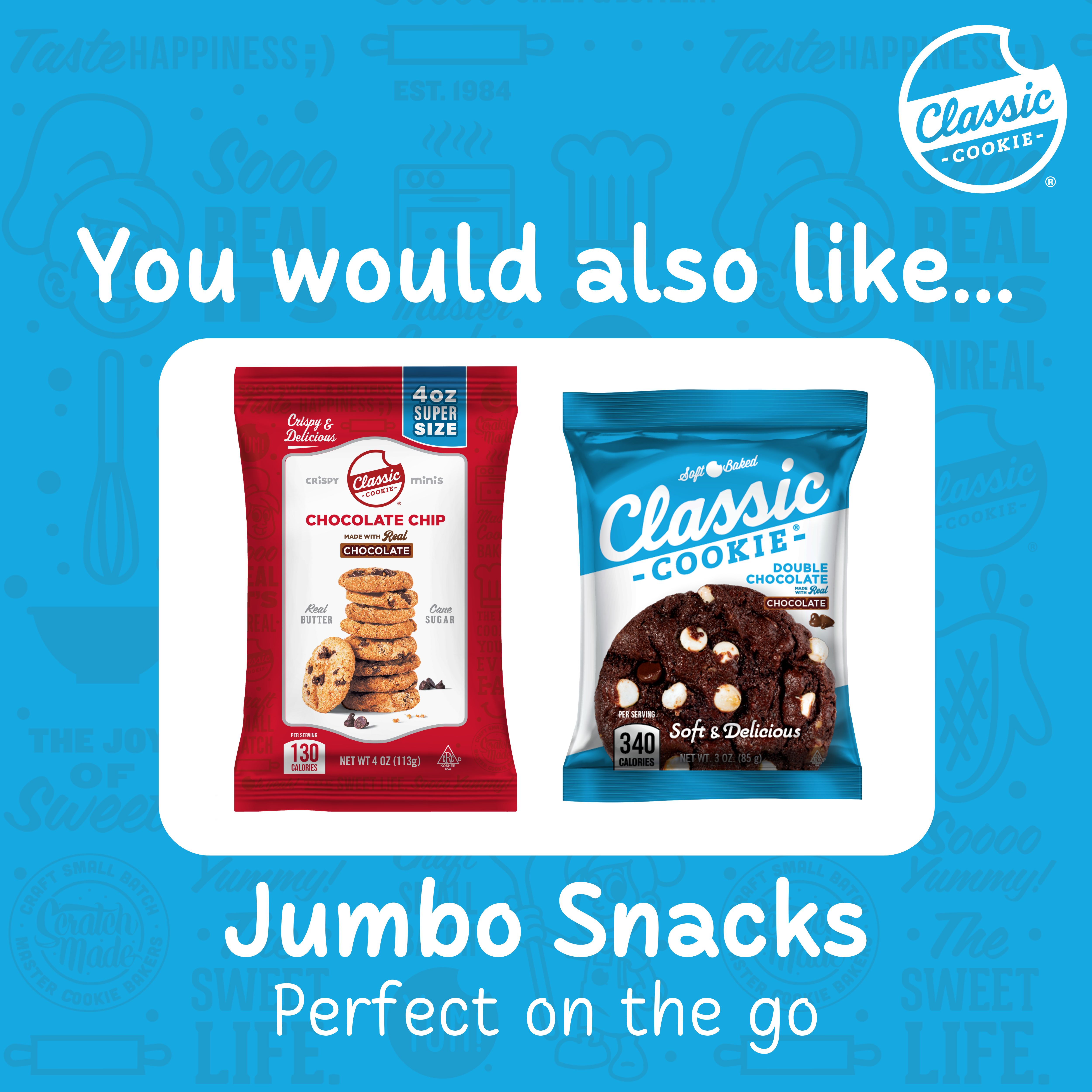 Classic Cookie, Crispy Mini Cookies, Double Chocolate Brownie 7oz, 2 Bags