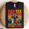 thumbnail image 1 of Poison Checker Raccoon Funny Dad Tee for Men, Novelty Gift Shirt S-5XL, 1 of 4