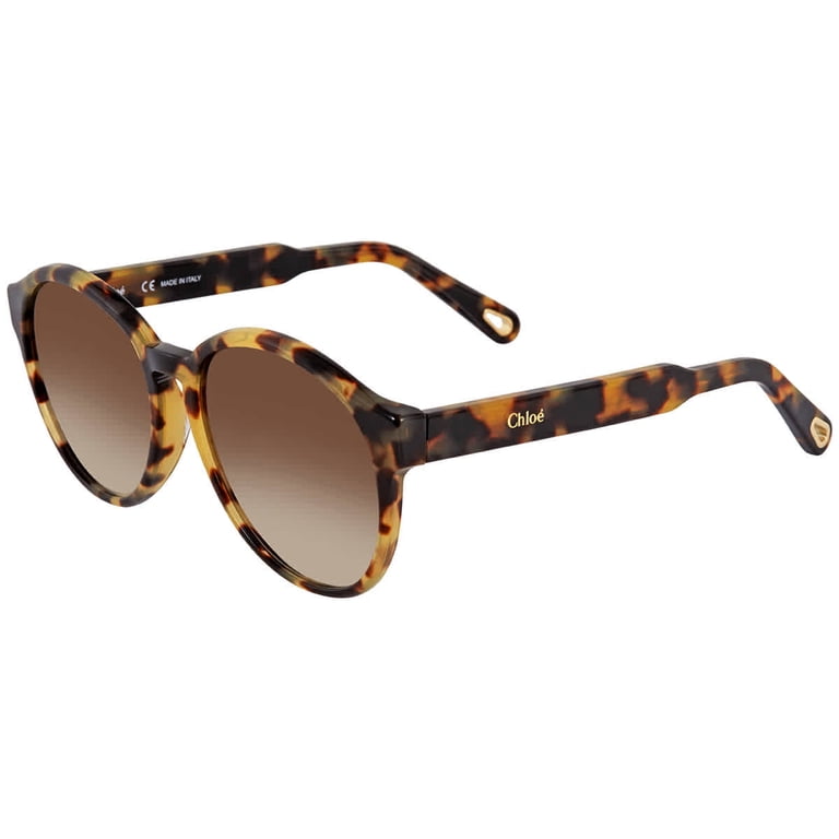 Chloe Gradient Brown Round Sunglasses CE762S 218 57  display picture 3