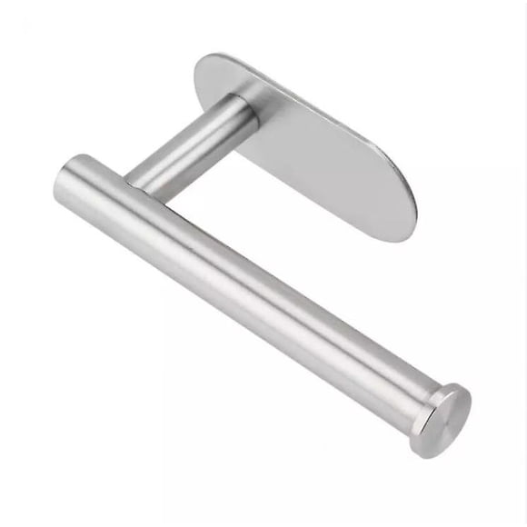 1 x adhesive toilet paper holder, stainless steel toilet paper holder, bathroom and kitchen toilet paper holder, no drill 3m self-adhesive