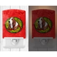 thumbnail image 2 of Basset Hound Christmas Wreath Ceramic Night Light, 2 of 2