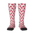 thumbnail image 1 of Gaeub Chaussettes Design Imprimé Fraise Chaussettes Hautes Extensibles pour Hommes Femmes Adolescents, Chaussettes de Softball Soccer pour Randonnée, Sport, 1 of 6