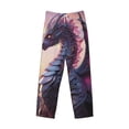 thumbnail image 2 of Vsdgher Dragon Print Mens Pajama Pants Sleep & Lounge Pants, PJ Bottoms With elastic waistb and Pockets, 2 of 5