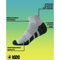 thumbnail image 2 of Body Glove Boys' Socks - 10 Pack Performance Cushion Athletic Quarter Cut Socks - Kids Running Socks, 2 of 7
