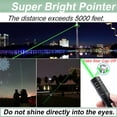 thumbnail image 2 of Puntero láser de alta potencia Puntero de luz láser verde de largo alcance Juguetes Puntero Lazer de alta potencia para presentaciones Caza al aire libre Puntero láser USB recargable ShuxiuWang 1327537090052, 2 of 5