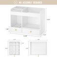 thumbnail image 6 of Large Makeup Organizer with Drawers, Bamboo Countertop Cosmetic Storage for Dresser Vanity Organizer Beauty Desk Skincare Holders Container Make Up Organizing for Lipstick, 6 of 7