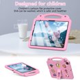 thumbnail image 4 of Dteck Kids Case for iPad Pro 13 inch 2024/iPad Air 13 inch 2025/2024,iPad iPad Pro 12.9" 2022/2021/2020/2018 Shockproof EVA Foam Case Handle Kickstand Kids Friendly Cover,Pink, 4 of 9