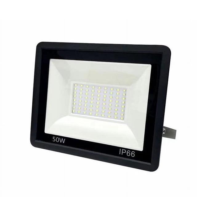 Reflector LED para Exteriores, Reflector LED para Exteriores de 50 W, Reflector LED para Exteriores de 6000 K, Iluminación de Seguridad Impermeable IP66 para jardín, Garaje, Patio, Estacionamiento (B