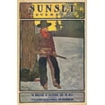 thumbnail image 2 of Sunset Magazine 17x24 Black Ornate Wood Framed with Double Matting Museum Art Print Titled - Thanksgiving Number, November, 2 of 4
