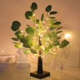 thumbnail image 1 of Mothers Day Fake Flowers,Light Up Tree Decor Indoor LED Tree Lamp Lighted With Green Leaves 2 Ft Festival Tabletop Tree Centerpieces For Home Decorations Flowers For Decoration Artificial Plants, 1 of 8