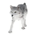 thumbnail image 3 of ziyahi Simulation Animaux Modèle Figure Enfants Jouet Éducatif Décor Gris Loup, 3 of 7