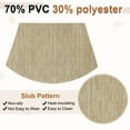 thumbnail image 4 of Uxcell 6pcs Wedge Placemats 18" x 12" Woven Vinyl Round Table Placemats, Light Brown, 4 of 7