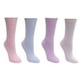 thumbnail image 2 of Carole Hochman Ladie's Super soft Lounge 4-Pack Socks 4-10/Light Blue/Llight Grey/Purple, 2 of 2