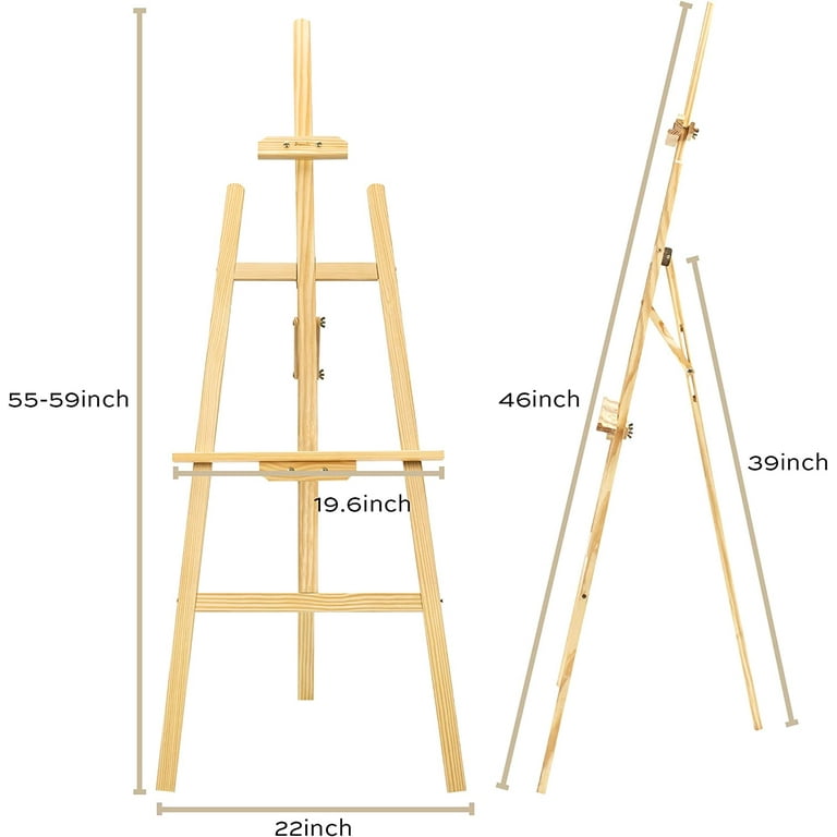  48 Pcs Mini Wooden Easels for Painting Canvas Wood