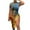Blue summer dresses for women 2023, variant on Usmixi Formal Dresses for Women Night Party Club Sexy Drawstring Slit Bodycon Dress Crewneck Short Sleeve Striped Print 2023 Summer Midi Dresses Black s Clothes
