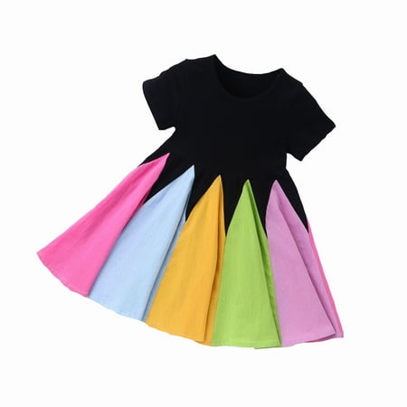 

Pimfylm Toddler Spring Dresses Baby Girl Tutu Dress Summer Sleeveless Backless Princess Birthday Party Dresses 2023 Black 3-4 Years