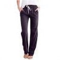 thumbnail image 1 of Pantalons en Lin pour Femmes Été Mode Décontractée Pantalons Larges Unis Taille Élastique Pantalons Longs Amples avec Poche Capris pour Femmes Été Décontracté Liquidation, 1 of 6