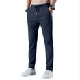 thumbnail image 5 of Multi-pocket Workwear Casual Pants Men's Spring Autumn Trendy Drawstring Stretch Straight Male Trousers Breathable Fitness Streetwear, 5 of 5