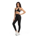 thumbnail image 3 of Funidos Women's Athletic Sets Women's Workout Sets Backless Breathable Gym Fitness Activewear XS-XL, 3 of 6
