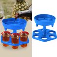thumbnail image 4 of ABS Material Wine Rack, Shot Dispenser, Durable Stable Standing 6 Shot for Parties Home Rose Red,Gray,Blue, 4 of 8