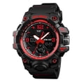 thumbnail image 1 of Reloj impermeable con pantalla dual, luz de fondo, esfera redonda, deportes, reloj de pulsera digital, alarma, cronómetro, 1 of 2