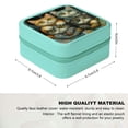 thumbnail image 2 of Creowell Cats Couch Aaron Jasinski Travel Jewelry Box for Women Green, 2 of 5