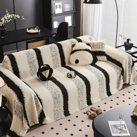 SHANNA Sofa Covers for 1/2/3/4 Seater, Throw Couch Covers Loveseat Covers Futon Covers L Shaped Sectional Covers Velvet Pet Couch Protector