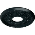 thumbnail image 3 of Ekena Millwork 11 3/8"OD x 3 5/8"ID x 7/8"P Palmetto Ceiling Medallion (Fits Canopies up to 4 1/2"), Hand-Painted Night Shade, 3 of 7