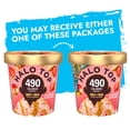 thumbnail image 4 of Halo Top Strawberry Cheesecake Light Ice Cream, Lower Calorie Frozen Dessert Pint, 16 fl oz, 4 of 17