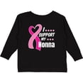 thumbnail image 3 of Inktastic Breast Cancer Awareness I Support My Nonna with Pink Ribbon Boys or Girls Long Sleeve Toddler T-Shirt, 3 of 5