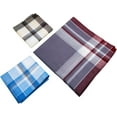 thumbnail image 3 of Men's Handkerchiefs 100% Cotton Handkerchief with Check, 3 of 9