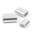 thumbnail image 4 of 10-50Pcs Durable Double Hole Aluminum Hardware Wire Ferrules Cable Clip M1 to M12 Crimp Sleeve 2PCS M8, 4 of 8